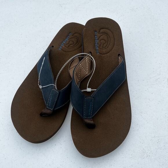 Cobian Men's Sandal Floater 2 Flip Flop Arch Support Blue Sz 9 - Picture 2 of 7
